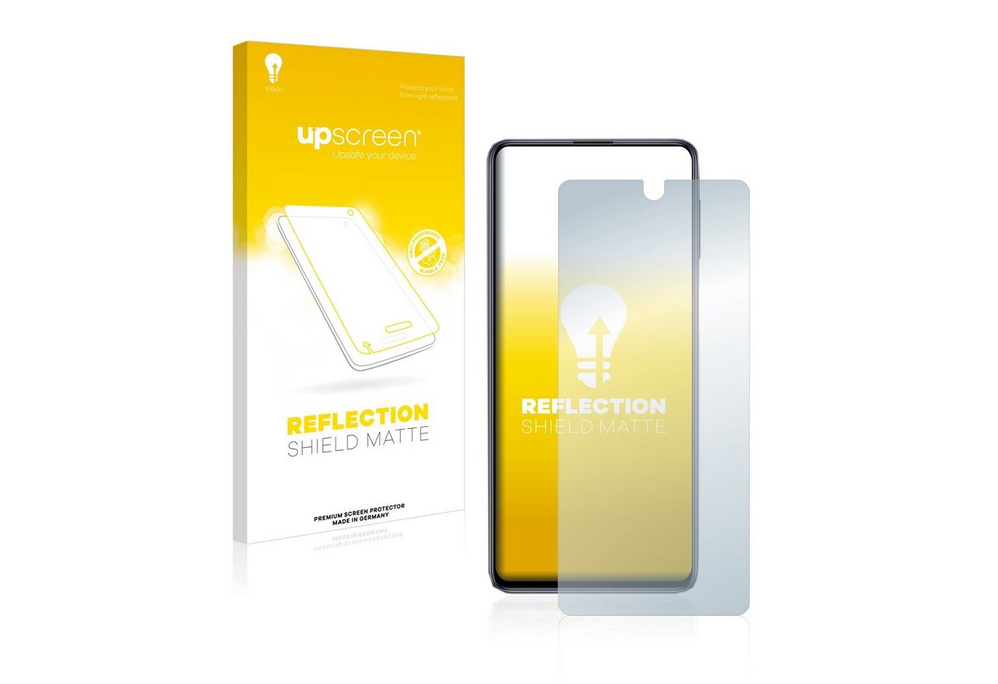 upscreen Schutzfolie für Samsung Galaxy M31s, Displayschutzfolie, Folie matt entspiegelt Anti-Reflex von upscreen