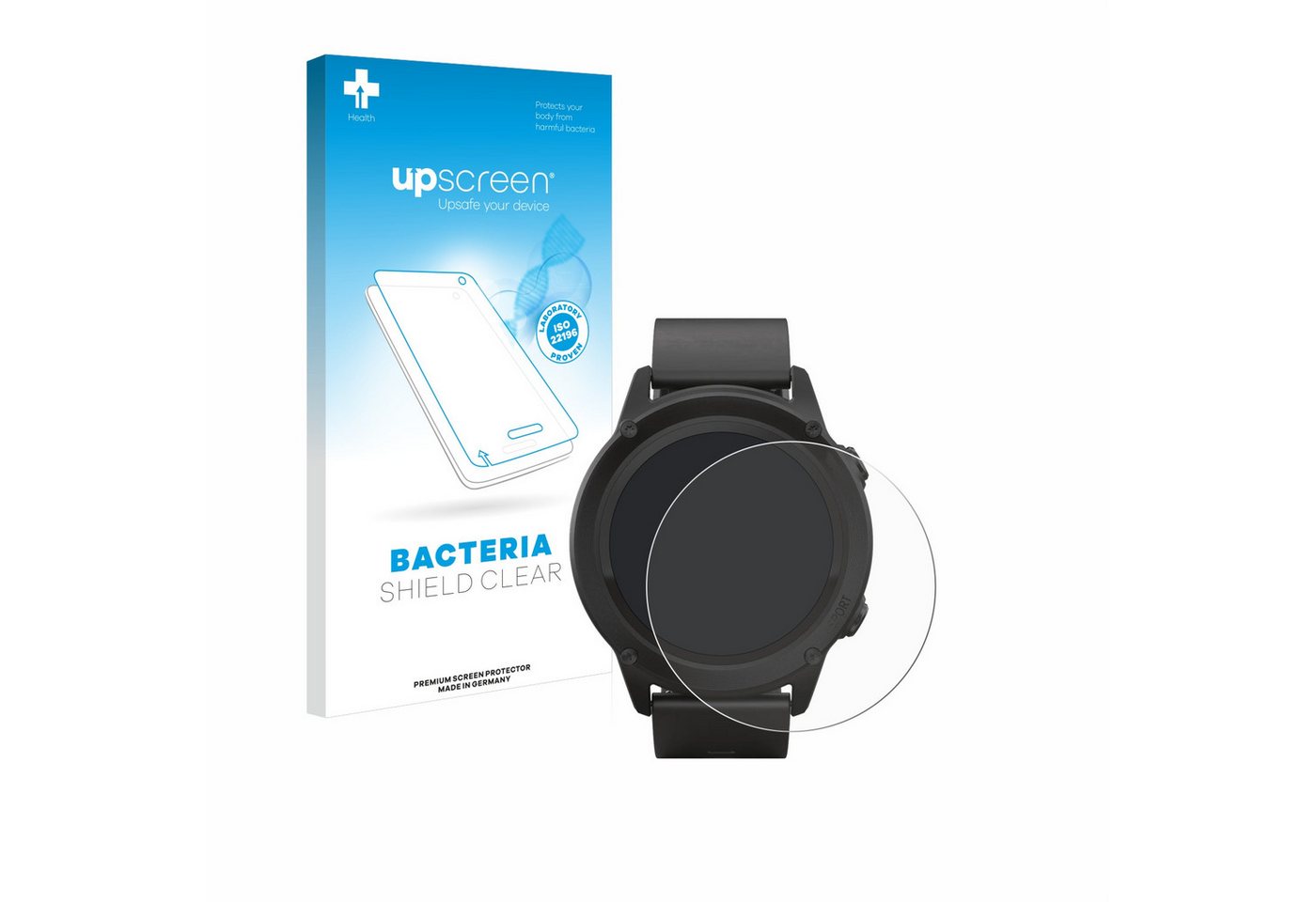 upscreen Schutzfolie für SilverCrest Fitness-Smartwatch, Displayschutzfolie, Folie Premium klar antibakteriell von upscreen