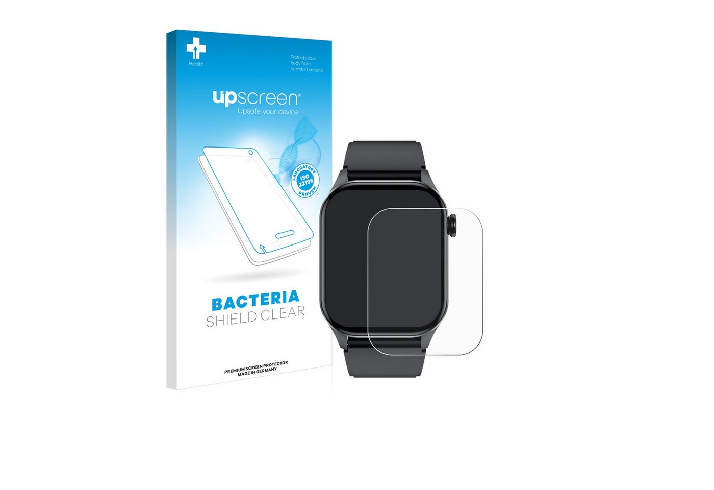 upscreen Schutzfolie für Smartwatch T98 2.04, Displayschutzfolie, Folie Premium klar antibakteriell" von upscreen