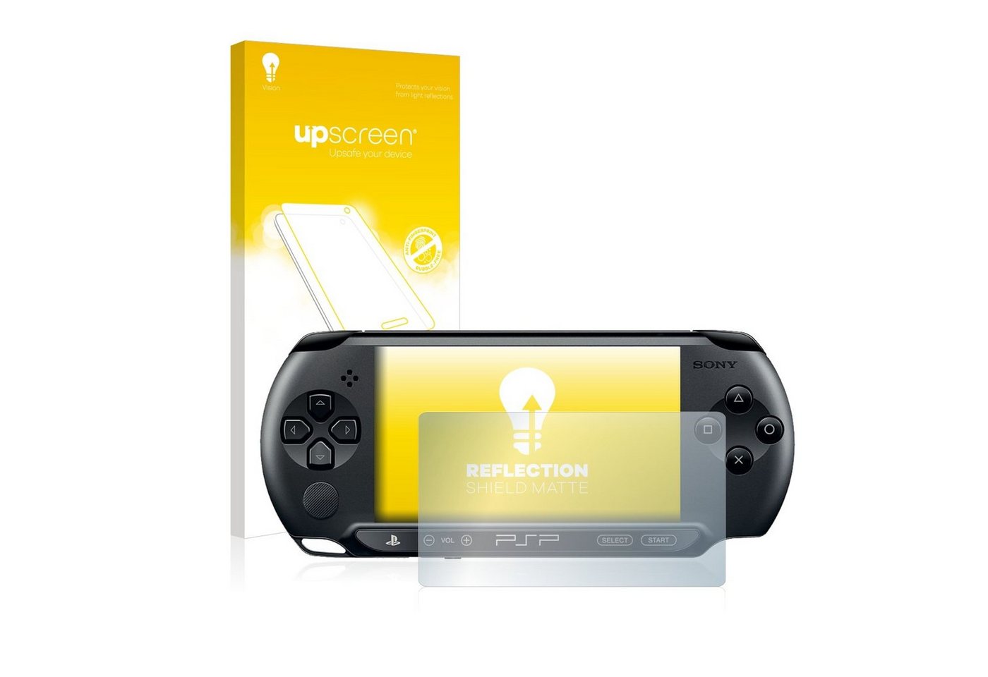 upscreen Schutzfolie für Sony PSP 1004, Displayschutzfolie, Folie matt entspiegelt Anti-Reflex von upscreen