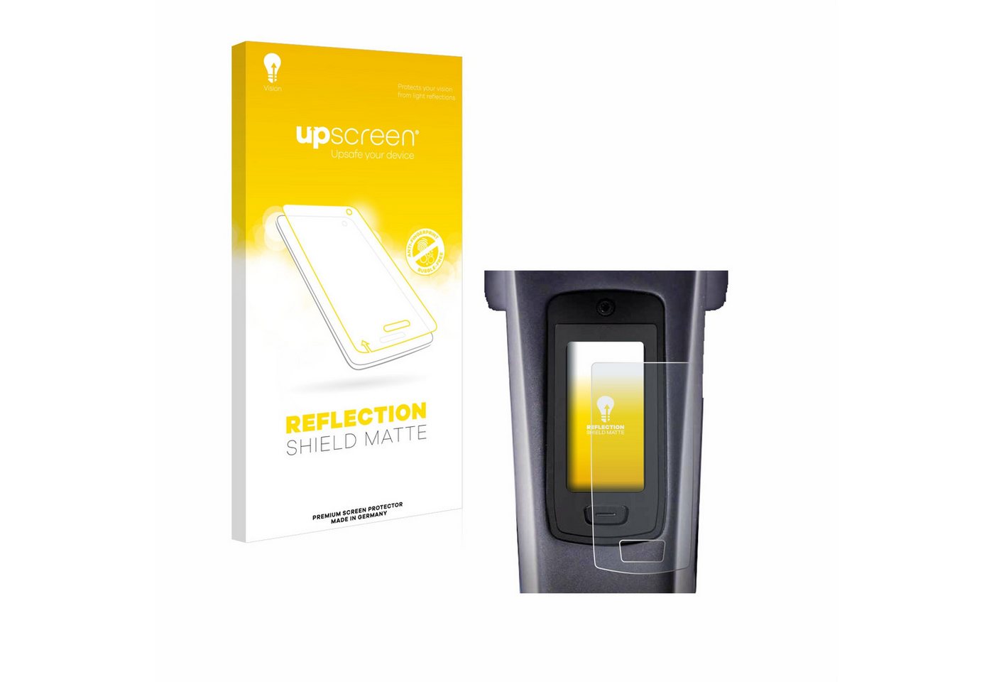 upscreen Schutzfolie für TQ HPR50 E-Bike System, Displayschutzfolie, Folie matt entspiegelt Anti-Reflex von upscreen