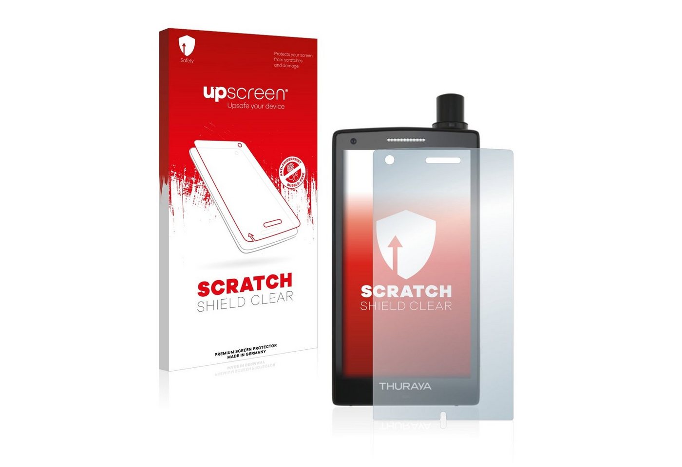 upscreen Schutzfolie für Thuraya X5 Touch, Displayschutzfolie, Folie klar Anti-Scratch Anti-Fingerprint von upscreen