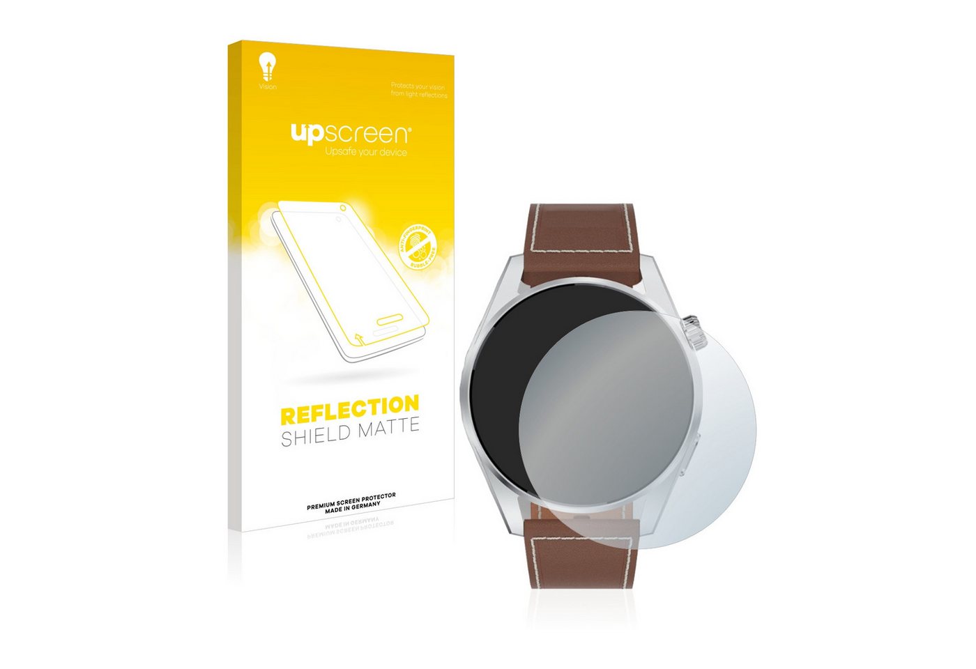 upscreen Schutzfolie für Tisoutec Smartwatch, Displayschutzfolie, Folie matt entspiegelt Anti-Reflex von upscreen