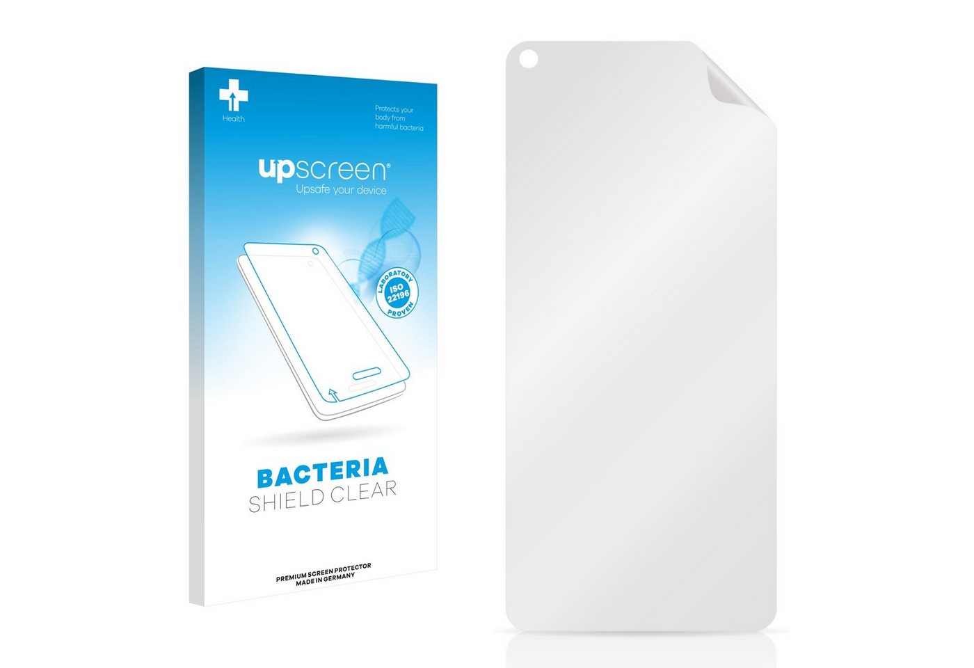 upscreen Schutzfolie für Vivo Z5x, Displayschutzfolie, Folie Premium klar antibakteriell von upscreen