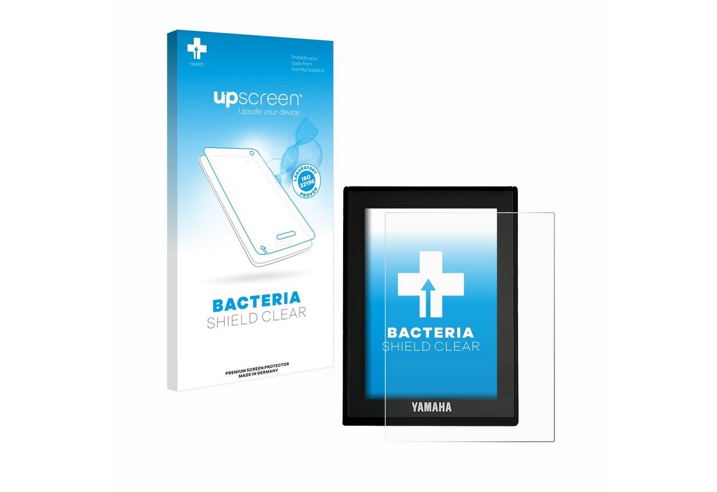 upscreen Schutzfolie für Yamaha LCD Display (E-Bike Display), Displayschutzfolie, Folie Premium klar antibakteriell von upscreen