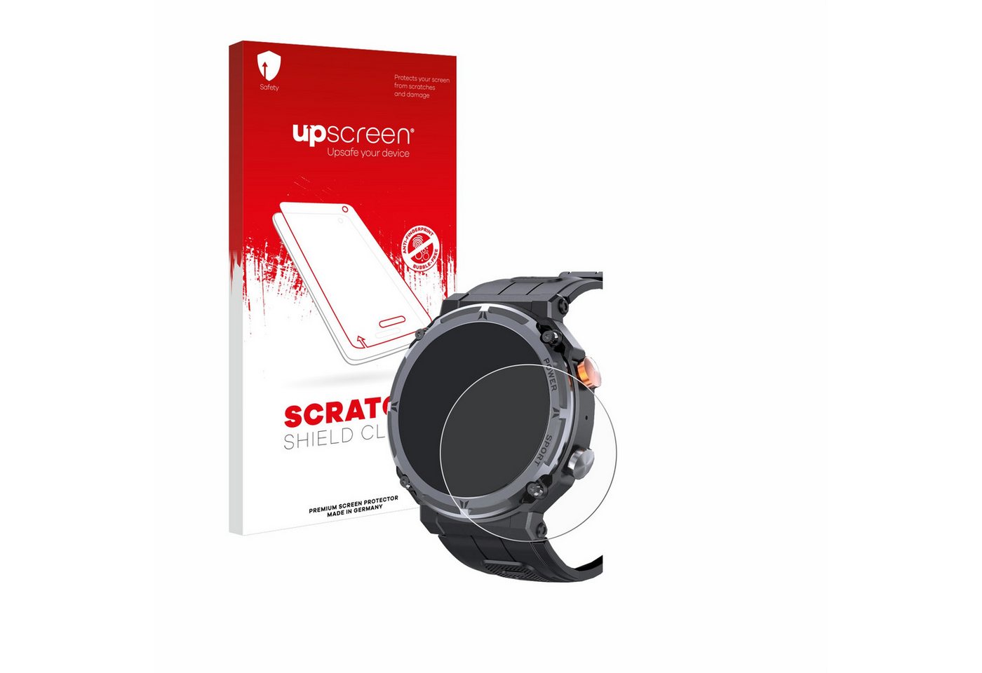 upscreen Schutzfolie für bedee Smartwatch 1.39, Displayschutzfolie, Folie klar Anti-Scratch Anti-Fingerprint" von upscreen