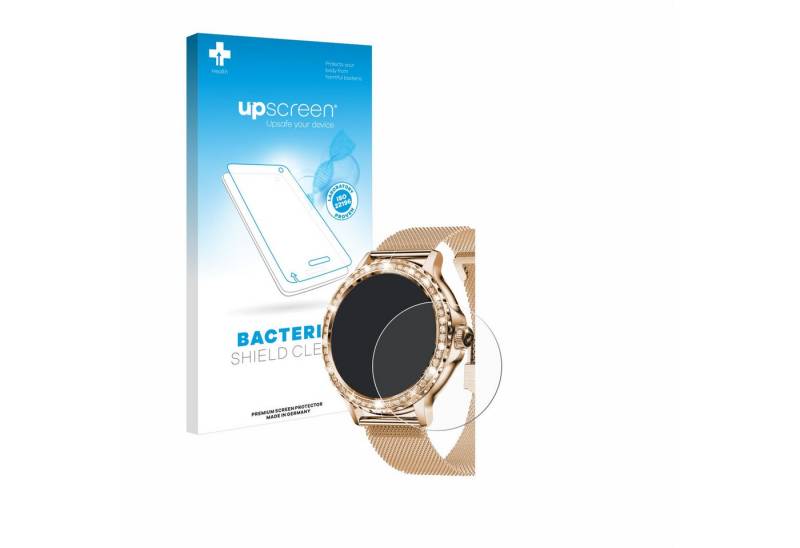 upscreen Schutzfolie für walkbee Smartwatch 1.3 (rund), Displayschutzfolie, Folie Premium klar antibakteriell" von upscreen