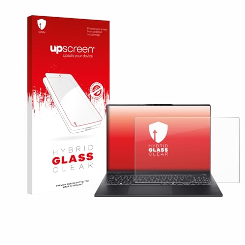 upscreen Schutzglas für Acer Swift 16 AI Schutzfolie, Glas-Folie [Klar, 9H Panzerschutz, Anti-Fingerprint] von upscreen