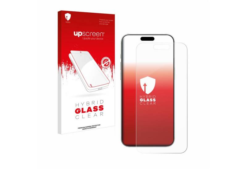 upscreen Displayschutzglas Schutzglas für Apple iPhone 16, 1 Stück, Schutzfolie Display Schutz Glas Folie klar von upscreen