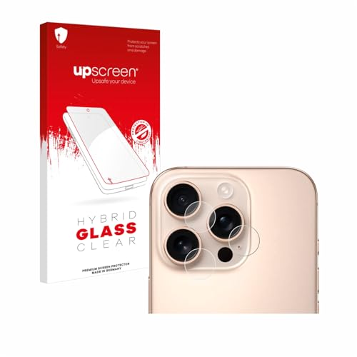 upscreen Schutzglas für Apple iPhone 16 Pro (NUR Kameraschutz) Schutzfolie, Glas-Folie [Klar, 9H Panzerschutz, Anti-Fingerprint] von upscreen