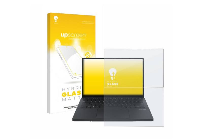 upscreen Displayschutzglas Schutzglas für ASUS ZenBook Duo OLED 2024 UX8406, 1 Stück, Schutzfolie Display Schutz Glas Folie matt von upscreen