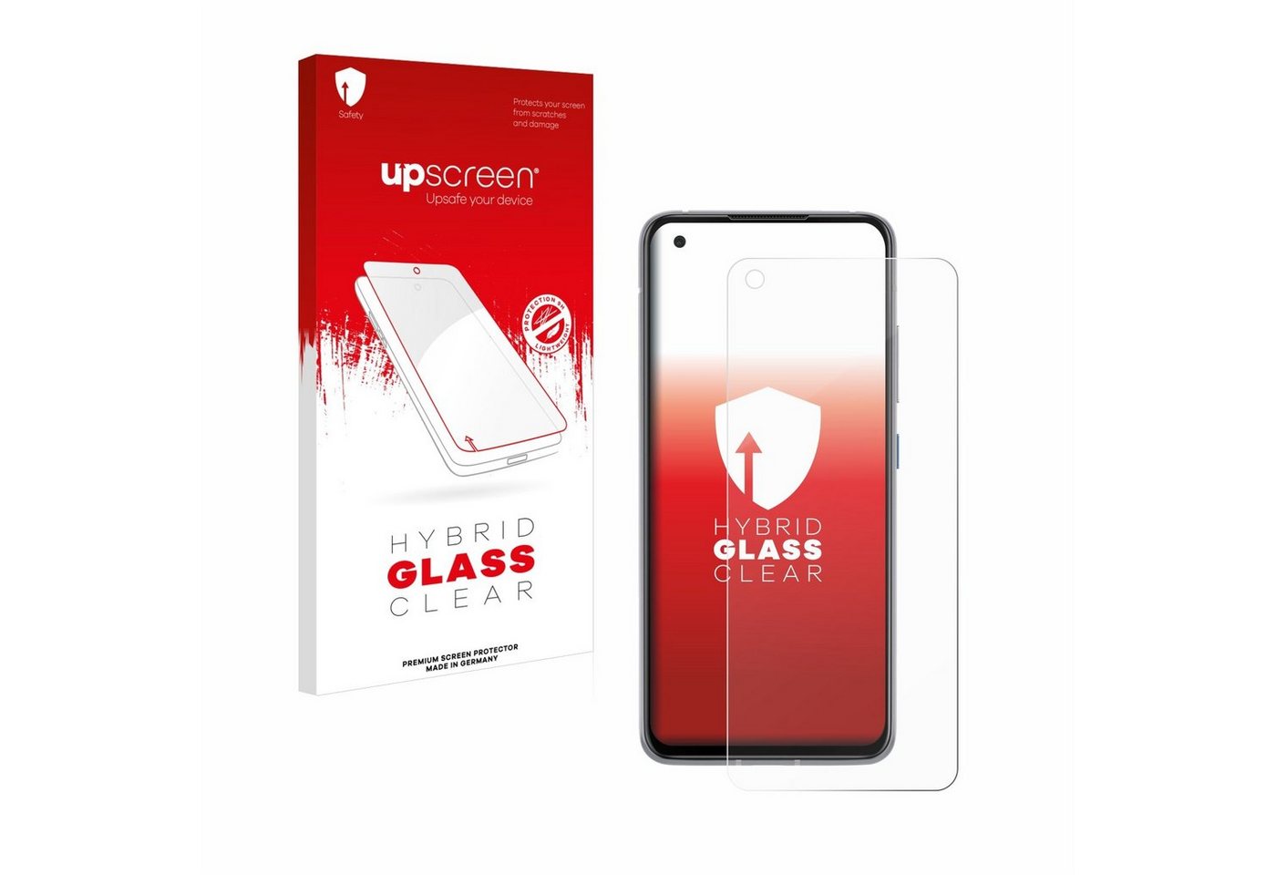 upscreen flexible Panzerglasfolie für ASUS ZenFone 8, Displayschutzglas, Schutzglas Glasfolie klar von upscreen