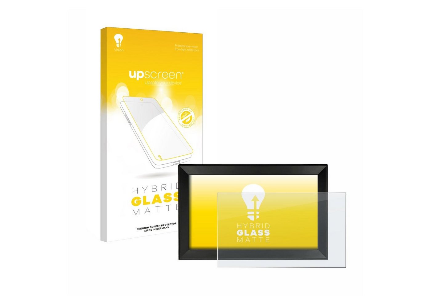 upscreen flexible Panzerglasfolie für Aeezo 15,6 Zoll Großer WiFi Digitaler Bilderrahmen, Displayschutzglas, Schutzglas Glasfolie matt entspiegelt von upscreen
