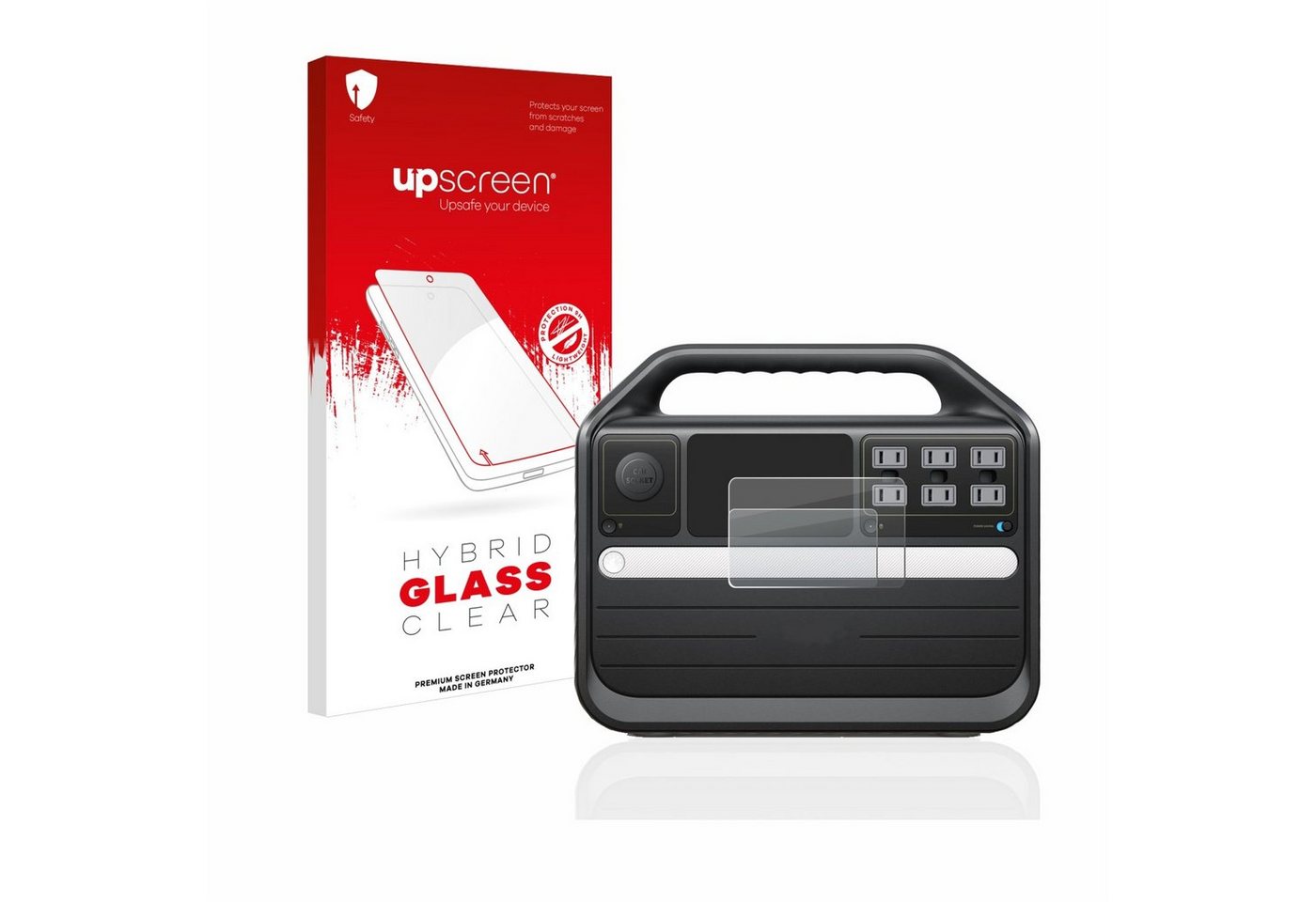 upscreen flexible Panzerglasfolie für Anker Powerhouse 555, Displayschutzglas, Schutzglas Glasfolie klar von upscreen