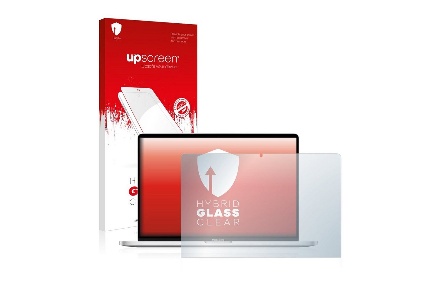 upscreen flexible Panzerglasfolie für Apple MacBook Pro 16 2019, Displayschutzglas, Schutzglas Glasfolie klar" von upscreen