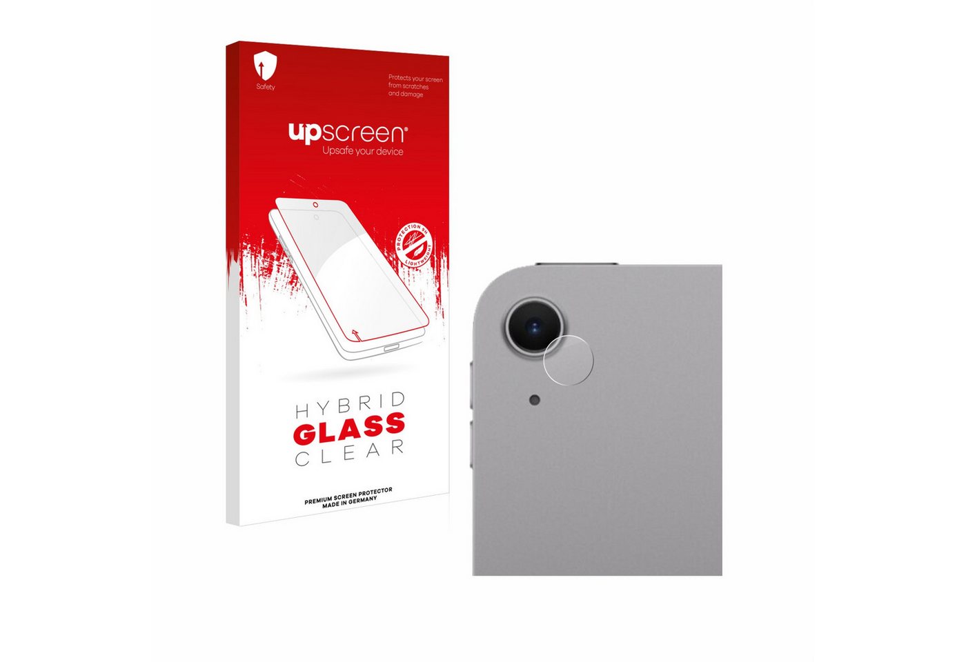 upscreen flexible Panzerglasfolie für Apple iPad Air 11 WiFi Cellular 2024 (NUR Kameraschutz), Displayschutzglas, Schutzglas Glasfolie klar" von upscreen