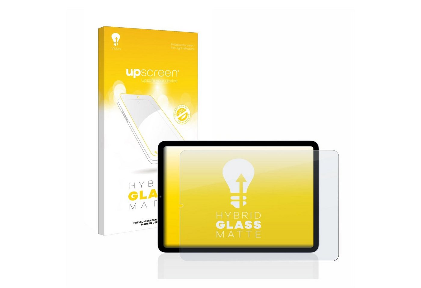 upscreen flexible Panzerglasfolie für Apple iPad Air 5 WiFi Cellular 2022 (5. Gen), Displayschutzglas, Schutzglas Glasfolie matt entspiegelt von upscreen