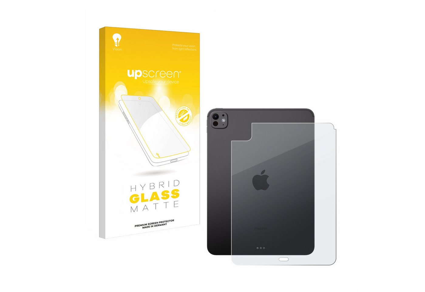 upscreen flexible Panzerglasfolie für Apple iPad Pro 11 WiFi 2024 (Rückseite), Displayschutzglas, Schutzglas Glasfolie matt entspiegelt" von upscreen