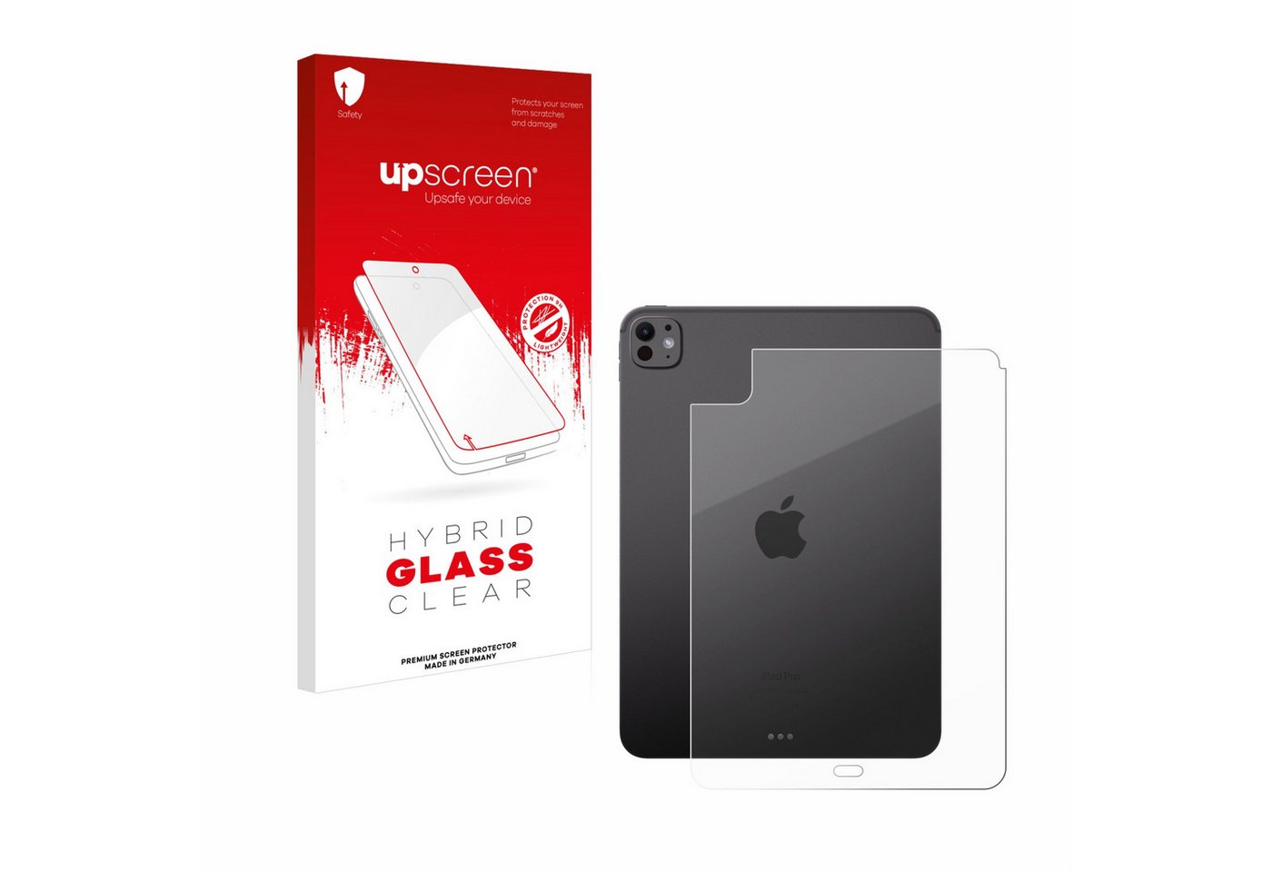upscreen flexible Panzerglasfolie für Apple iPad Pro 11 WiFi Cellular 2024 (Rückseite), Displayschutzglas, Schutzglas Glasfolie klar" von upscreen