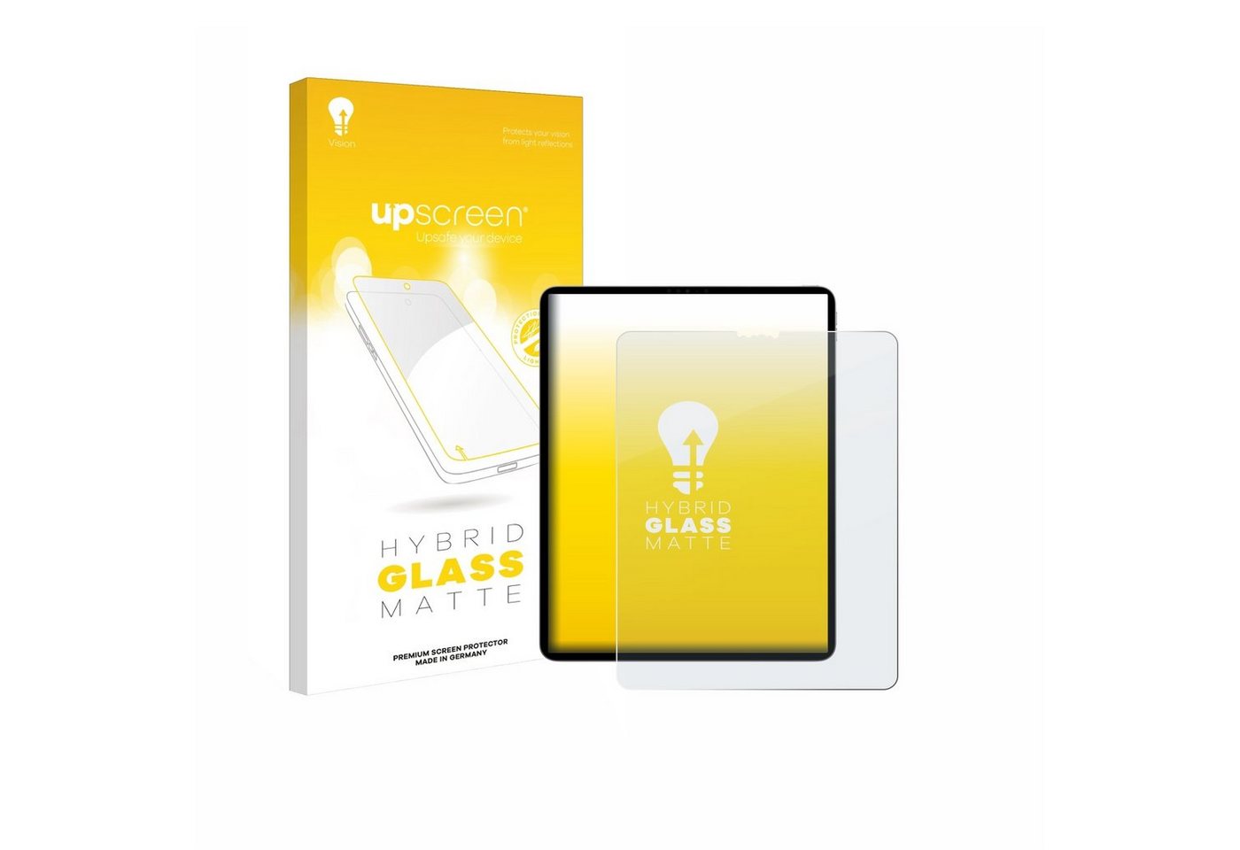 upscreen flexible Panzerglasfolie für Apple iPad Pro 12.9 2022 (6. Gen), Displayschutzglas, Schutzglas Glasfolie matt entspiegelt" von upscreen