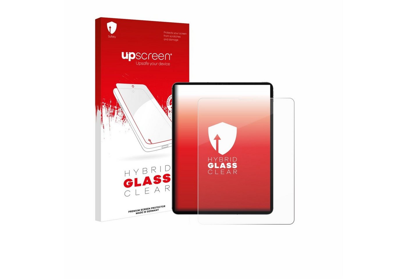upscreen flexible Panzerglasfolie für Apple iPad Pro 12.9 WiFi 2021 (5. Gen), Displayschutzglas, Schutzglas Glasfolie klar" von upscreen
