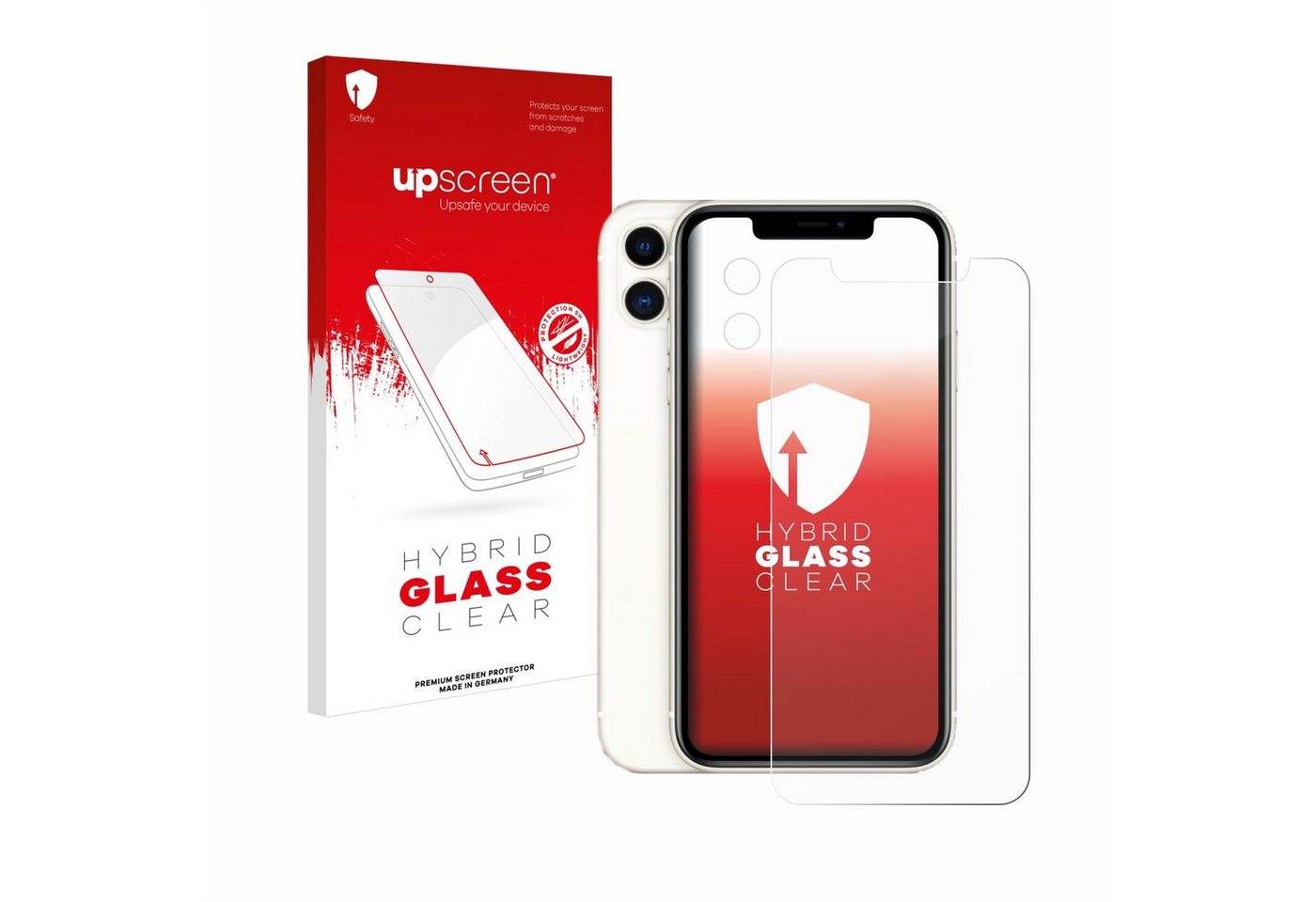 upscreen Displayschutzglas Schutzglas für Apple iPhone 11 (Display+Kamera), Schutzfolie Display Schutz Glas Folie klar von upscreen