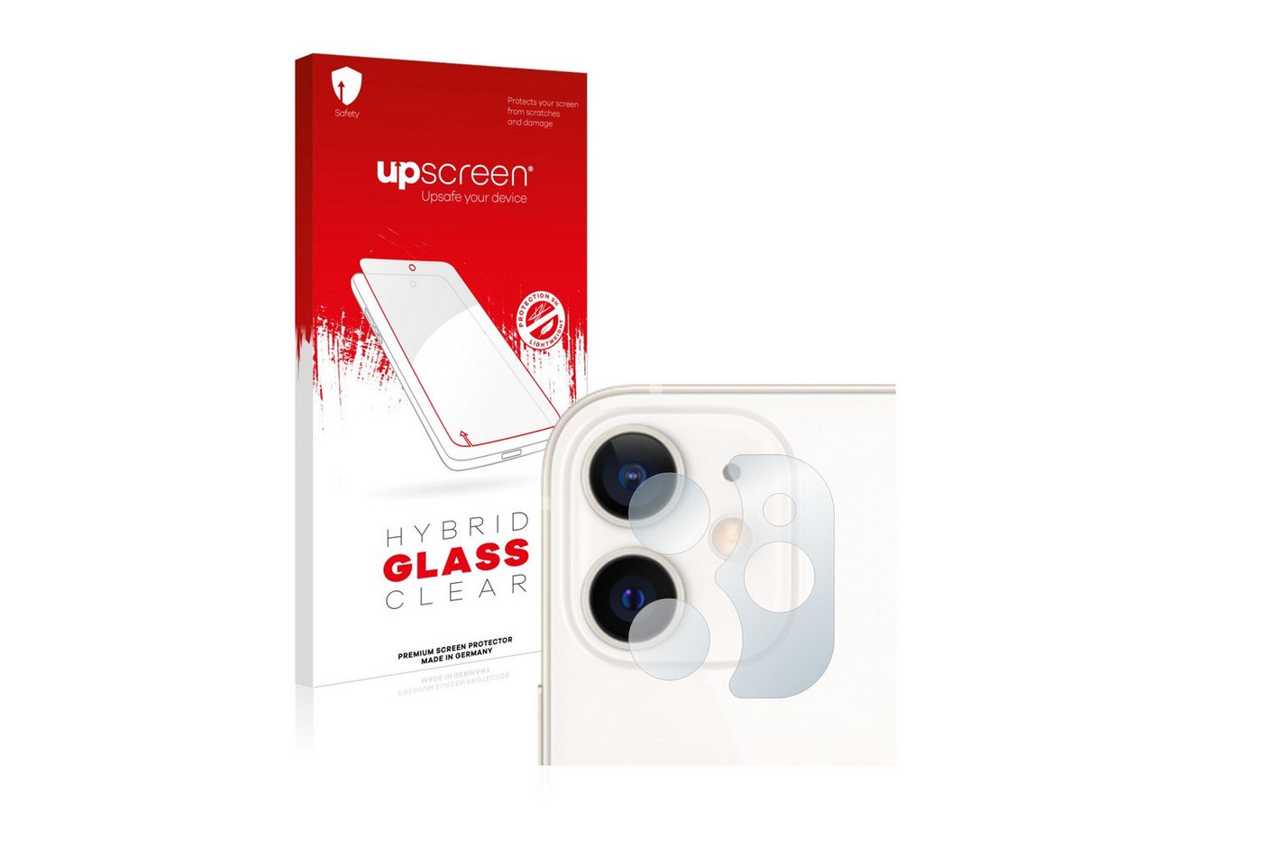upscreen flexible Panzerglasfolie für Apple iPhone 12 mini (NUR Kameraschutz), Displayschutzglas, Schutzglas Glasfolie klar von upscreen