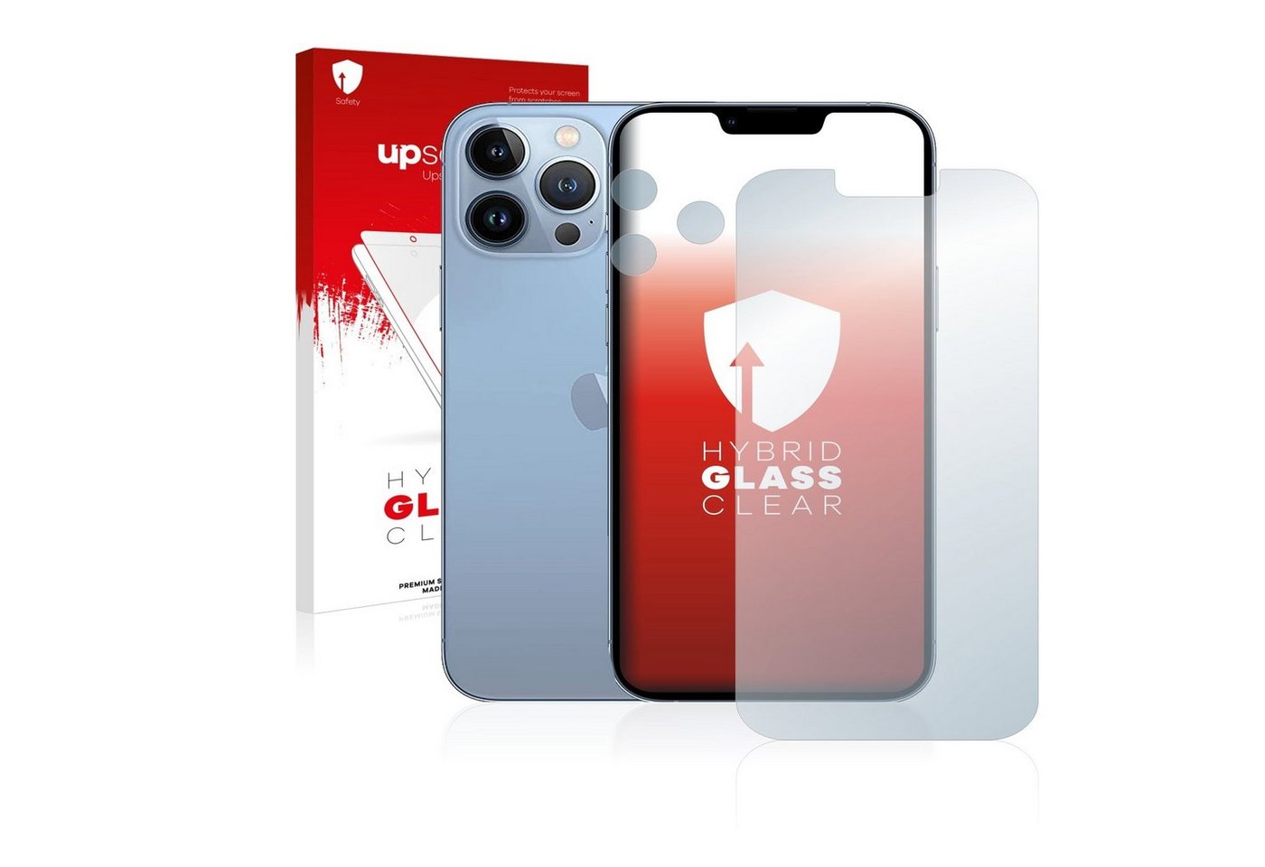 upscreen Displayschutzglas Schutzglas für Apple iPhone 13 Pro Max (Display+Kamera), Schutzfolie Display Schutz Glas Folie klar von upscreen