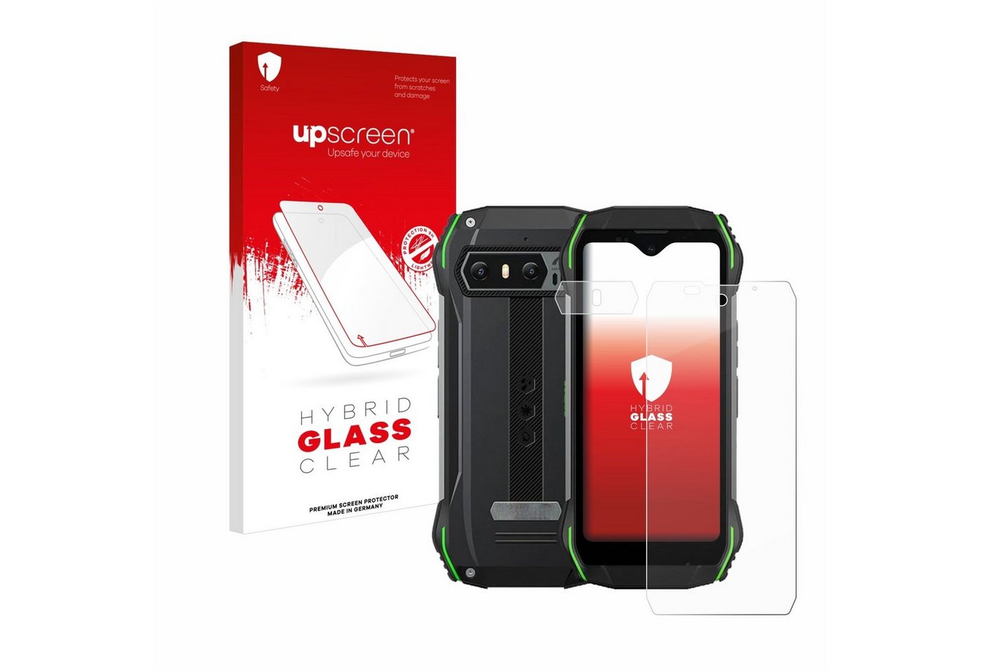 upscreen flexible Panzerglasfolie für Blackview N6000 (Display+Kamera), Displayschutzglas, Schutzglas Glasfolie klar von upscreen