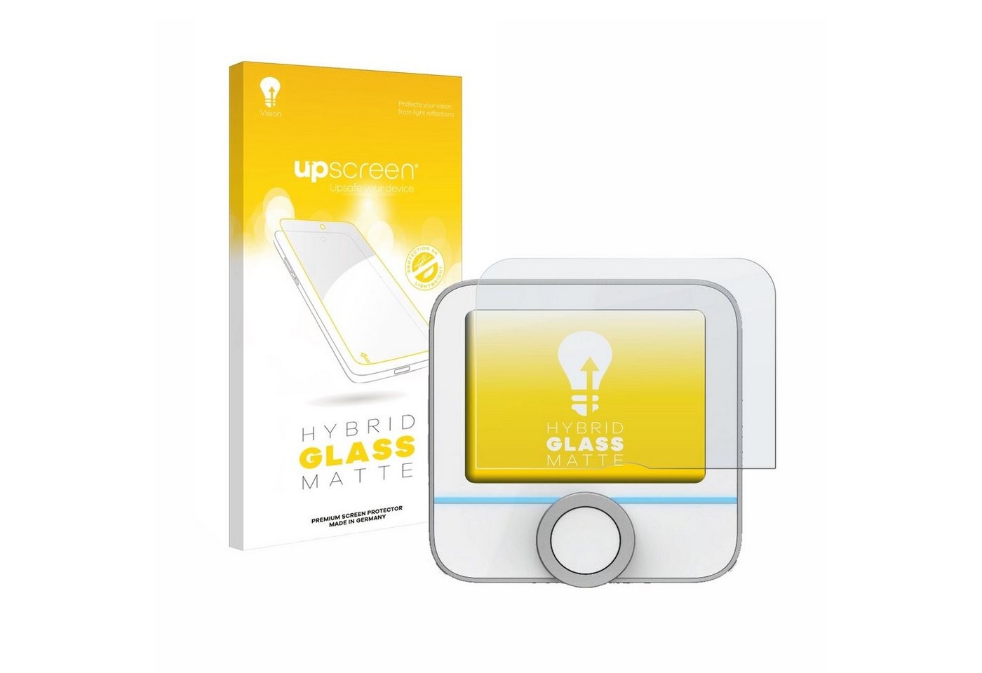upscreen flexible Panzerglasfolie für Bosch Smart Home 230 V (Raumthermostat II), Displayschutzglas, Schutzglas Glasfolie matt entspiegelt von upscreen