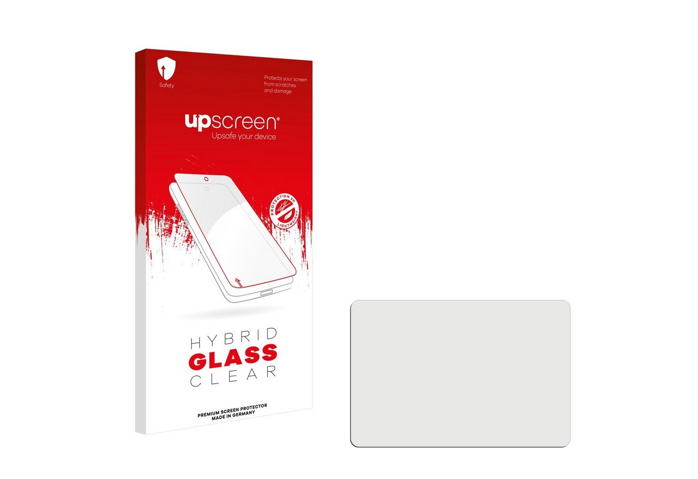 upscreen flexible Panzerglasfolie für Crivit Schrittzähler, Displayschutzglas, Schutzglas Glasfolie klar von upscreen