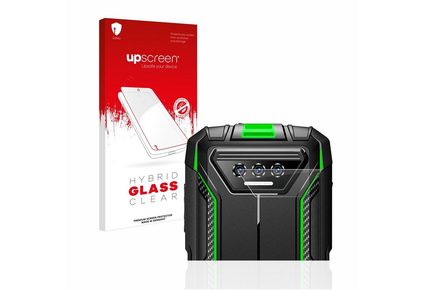 upscreen flexible Panzerglasfolie für Doogee S41 Pro (NUR Kameraschutz), Displayschutzglas, Schutzglas Glasfolie klar von upscreen