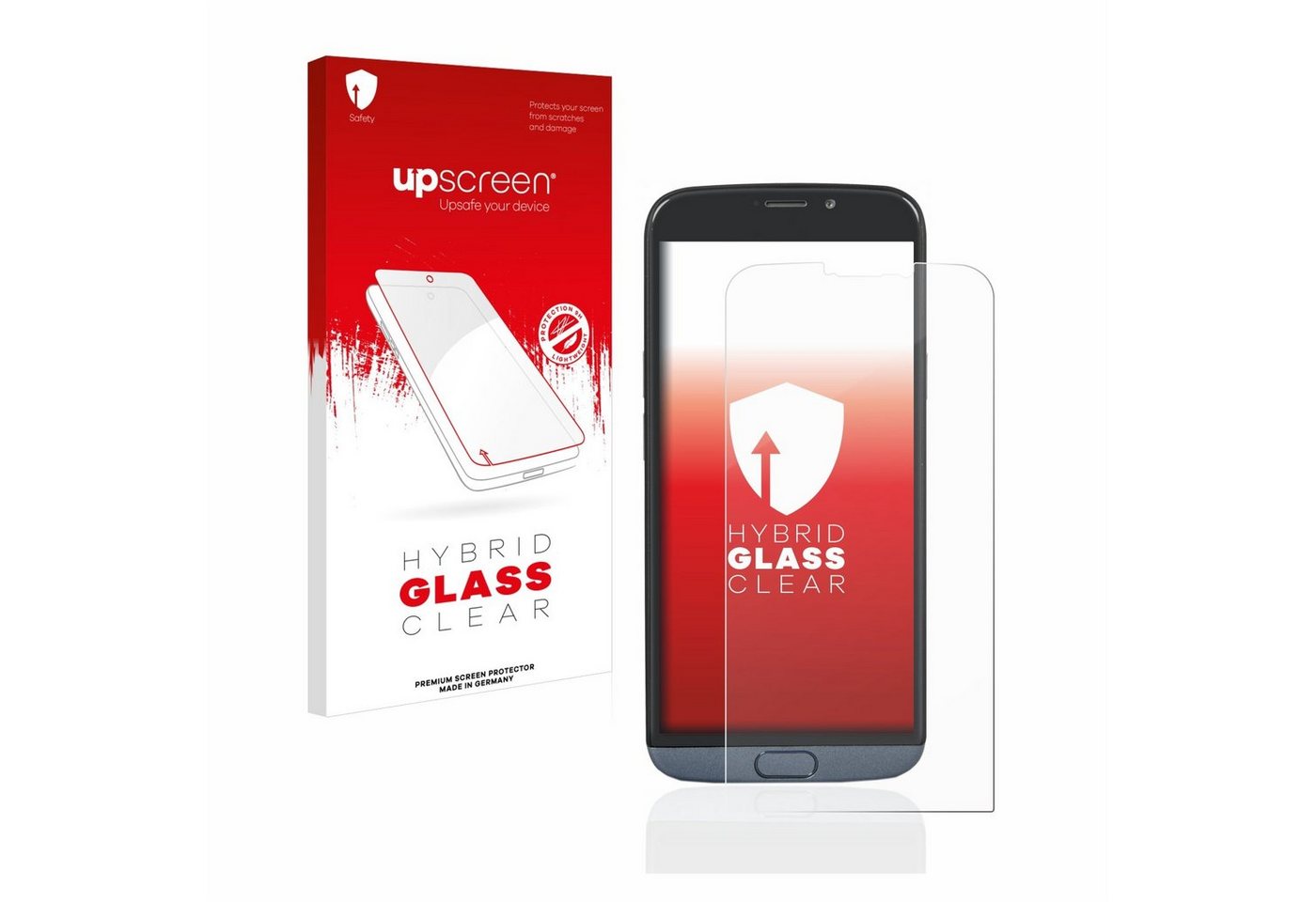 upscreen flexible Panzerglasfolie für Doro 8050, Displayschutzglas, Schutzglas Glasfolie klar von upscreen