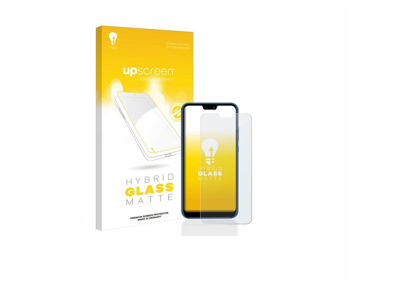 upscreen flexible Panzerglasfolie für Huawei P20 lite 2018, Displayschutzglas, Schutzglas Glasfolie matt entspiegelt von upscreen