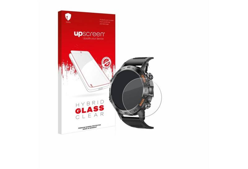 upscreen flexible Panzerglasfolie für Lemfo Smartwatch 1.39, Displayschutzglas, Schutzglas Glasfolie klar" von upscreen
