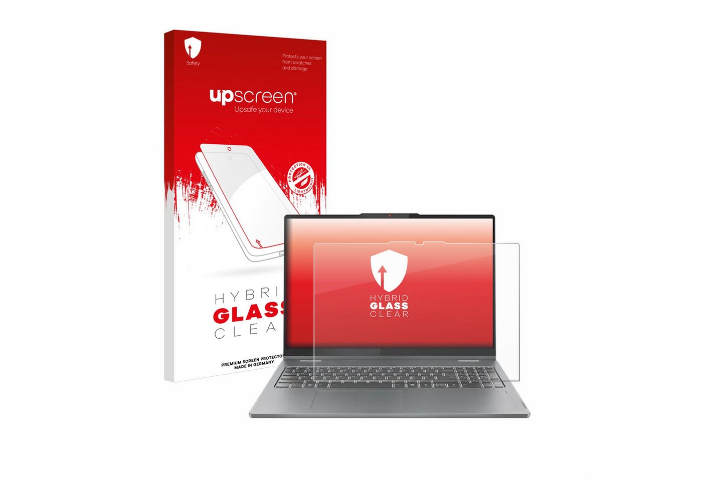 upscreen Displayschutzglas Schutzglas für Lenovo IdeaPad 5 2-in-1 Gen 9 16", Schutzfolie Display Schutz Glas Folie klar von upscreen