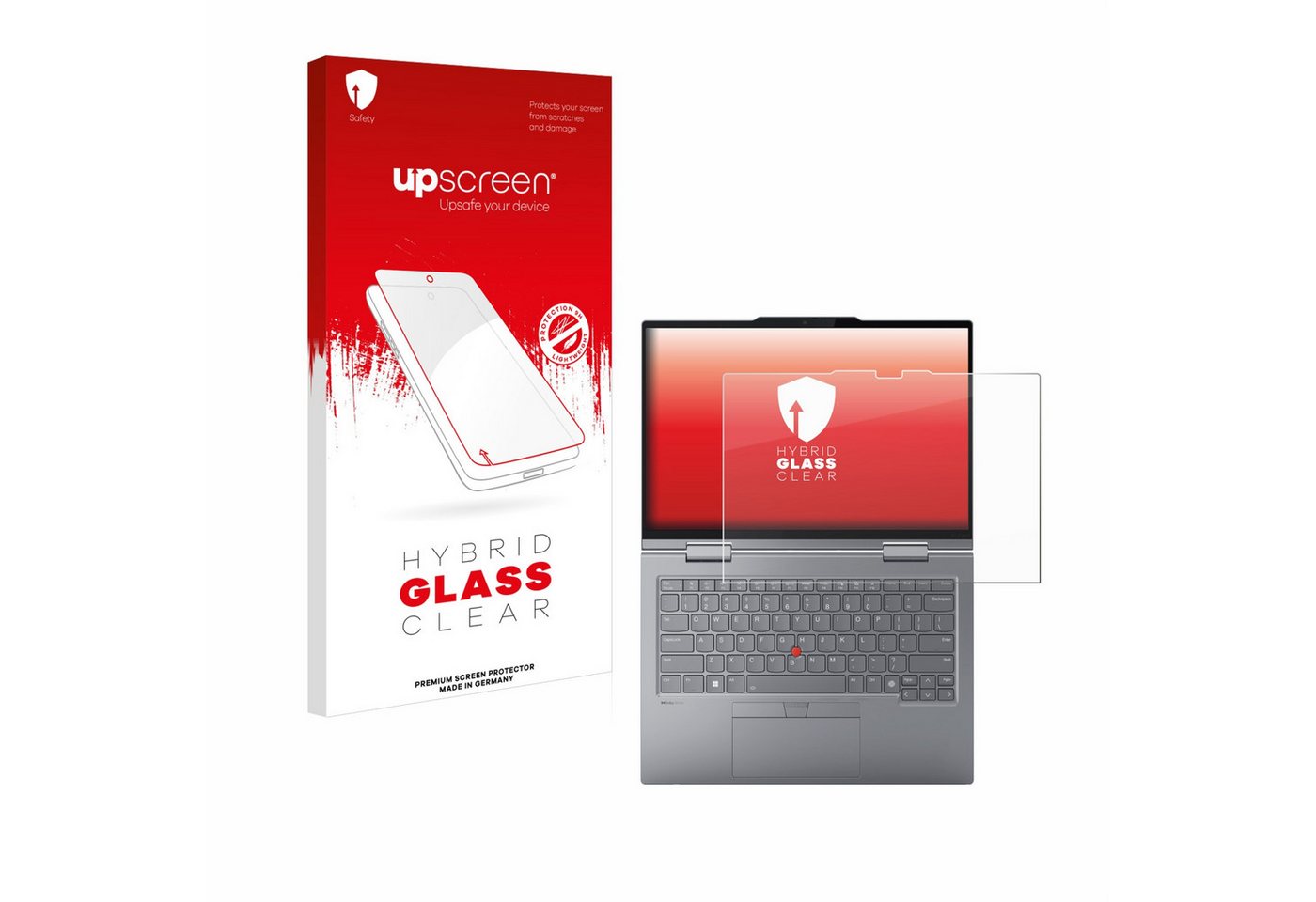 upscreen Displayschutzglas Schutzglas für Lenovo ThinkPad X1 2-in-1 Gen 9 14", Schutzfolie Display Schutz Glas Folie klar von upscreen