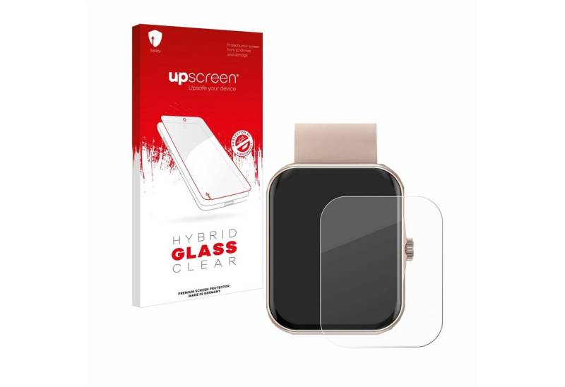 upscreen flexible Panzerglasfolie für Mutoy Smartwatch 1.83, Displayschutzglas, Schutzglas Glasfolie klar" von upscreen