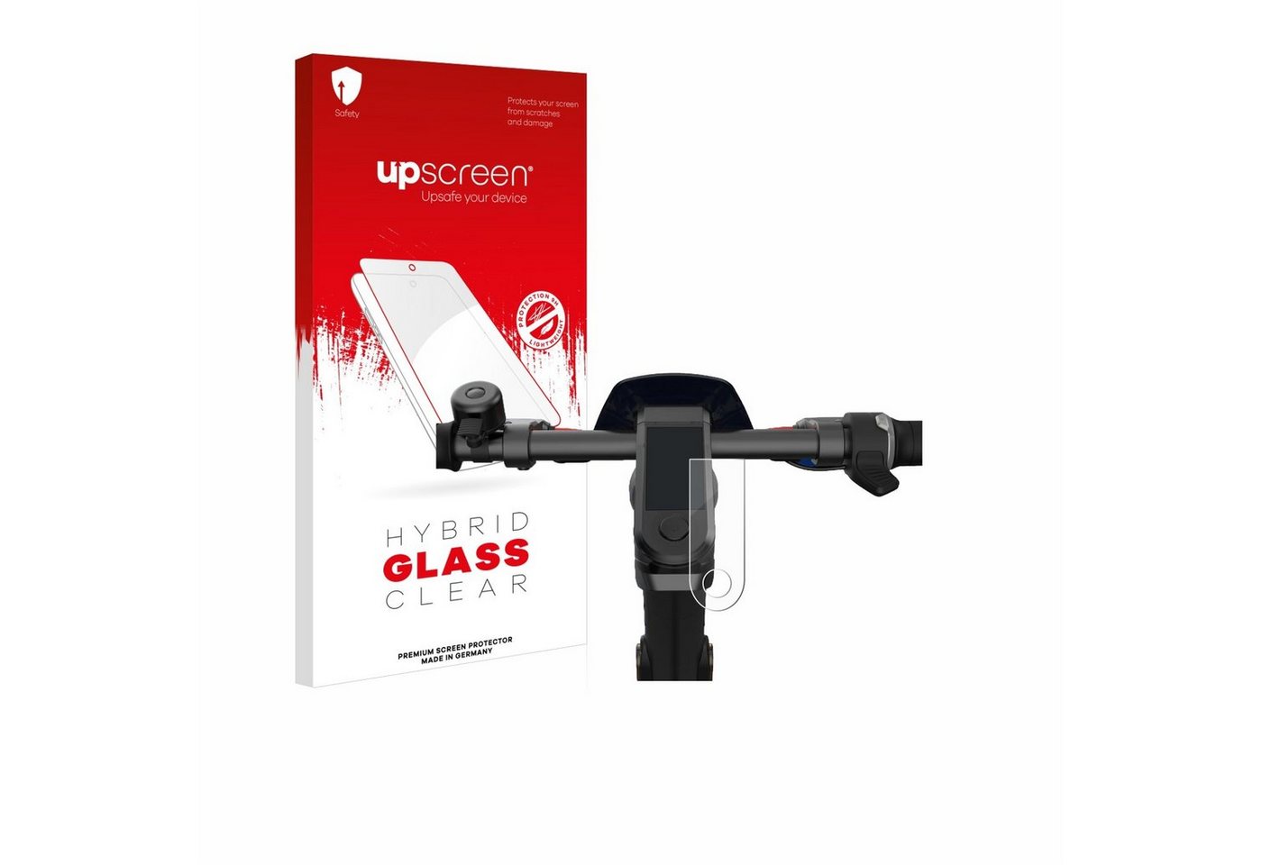 upscreen flexible Panzerglasfolie für NIU KQi3 Pro, Displayschutzglas, Schutzglas Glasfolie klar von upscreen