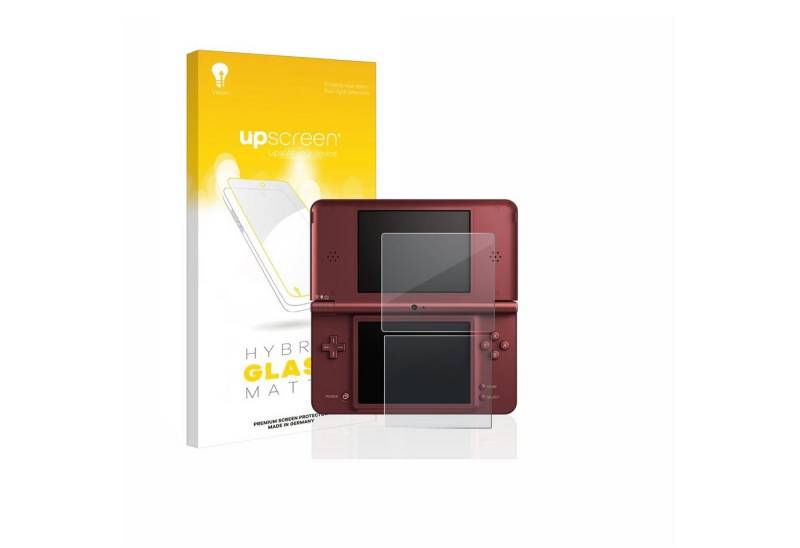 upscreen flexible Panzerglasfolie für Nintendo DSi XL, Displayschutzglas, Schutzglas Glasfolie matt entspiegelt von upscreen
