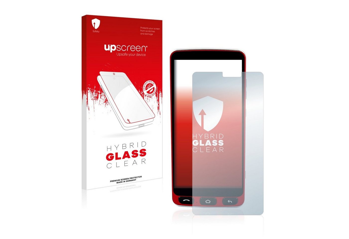 upscreen flexible Panzerglasfolie für Olympia Neo Smartphone, Displayschutzglas, Schutzglas Glasfolie klar von upscreen