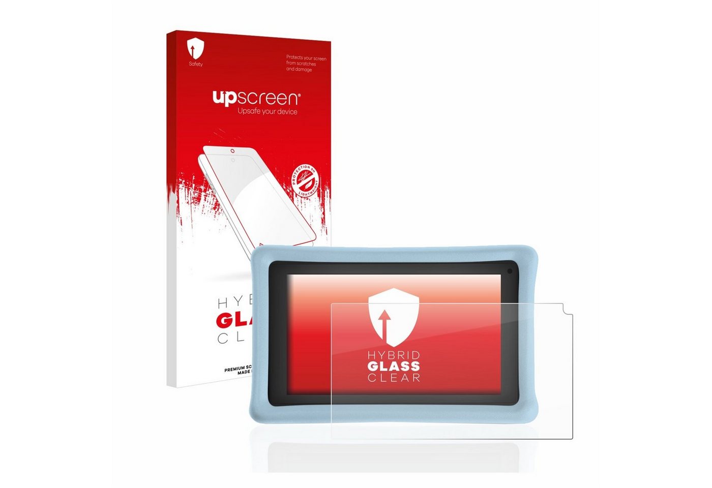 upscreen flexible Panzerglasfolie für Pebble Gear 7 Kids Tablet, Displayschutzglas, Schutzglas Glasfolie klar" von upscreen