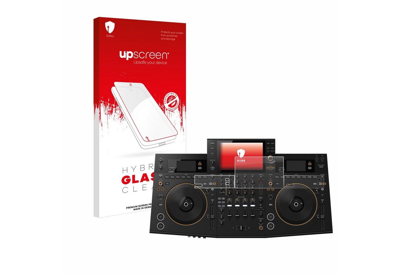 upscreen flexible Panzerglasfolie für Pioneer OPUS-QUAD, Displayschutzglas, Schutzglas Glasfolie klar von upscreen