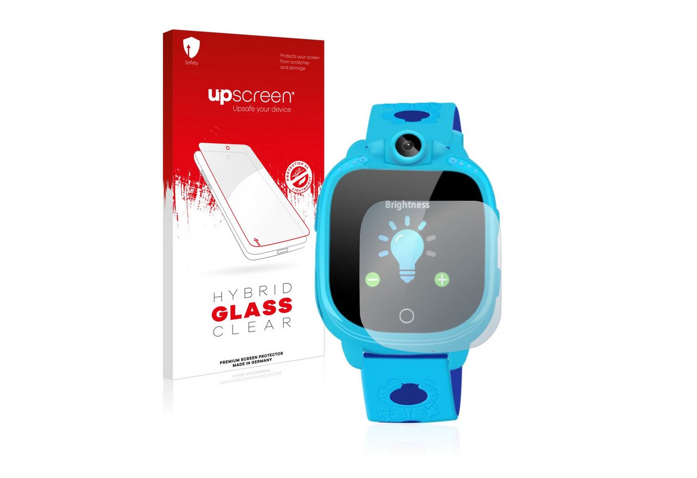 upscreen flexible Panzerglasfolie für Prograce 1.5 Kids Smartwatch, Displayschutzglas, Schutzglas Glasfolie klar" von upscreen