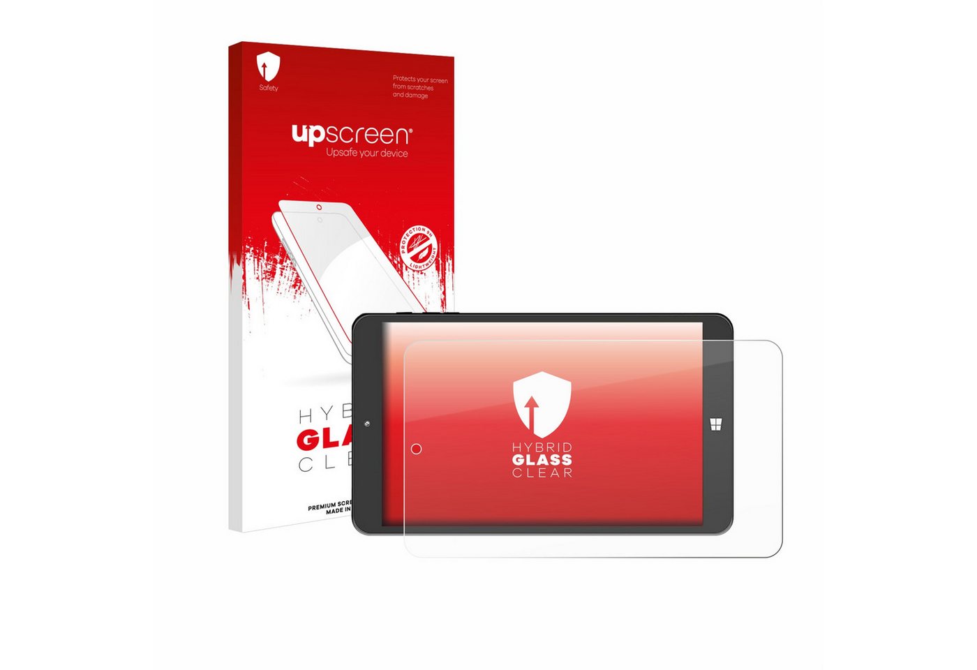 upscreen flexible Panzerglasfolie für SZTPS Tablet 8, Displayschutzglas, Schutzglas Glasfolie klar" von upscreen