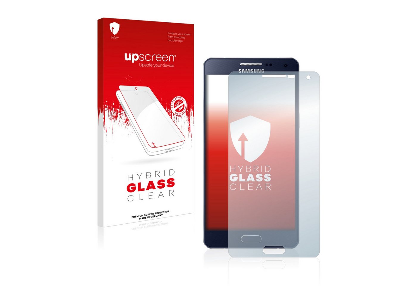 upscreen flexible Panzerglasfolie für Samsung Galaxy A5 2015, Displayschutzglas, Schutzglas Glasfolie klar von upscreen