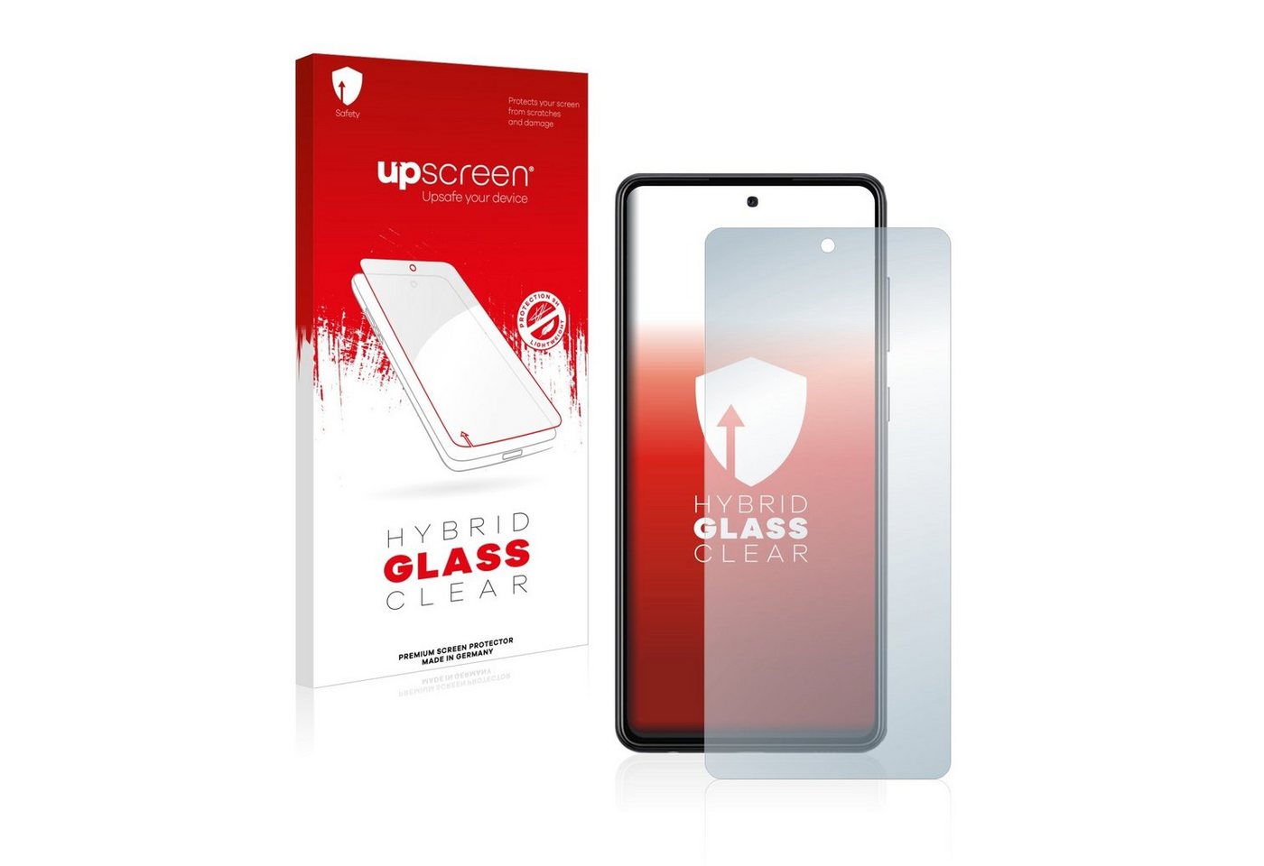 upscreen flexible Panzerglasfolie für Samsung Galaxy A72 5G, Displayschutzglas, Schutzglas Glasfolie klar von upscreen