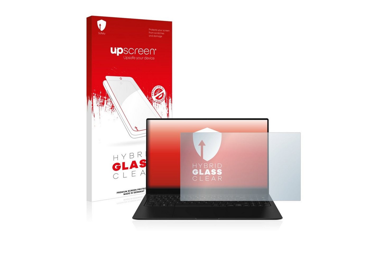 upscreen flexible Panzerglasfolie für Samsung Galaxy Book2 Pro 5G 15, Displayschutzglas, Schutzglas Glasfolie klar" von upscreen