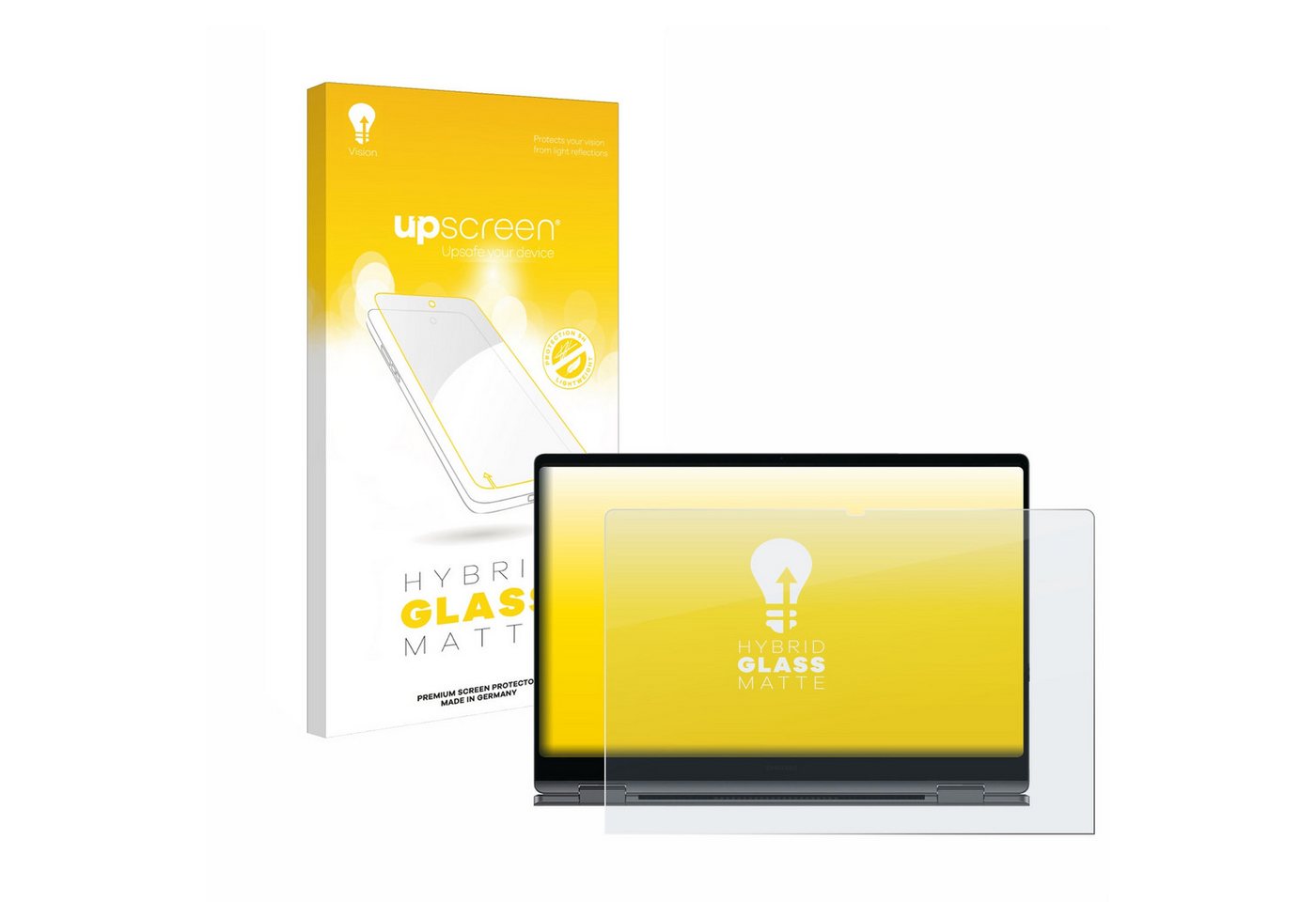 upscreen Displayschutzglas Schutzglas für Samsung Galaxy Book4 Pro 360 16", Schutzfolie Display Schutz Glas Folie matt von upscreen