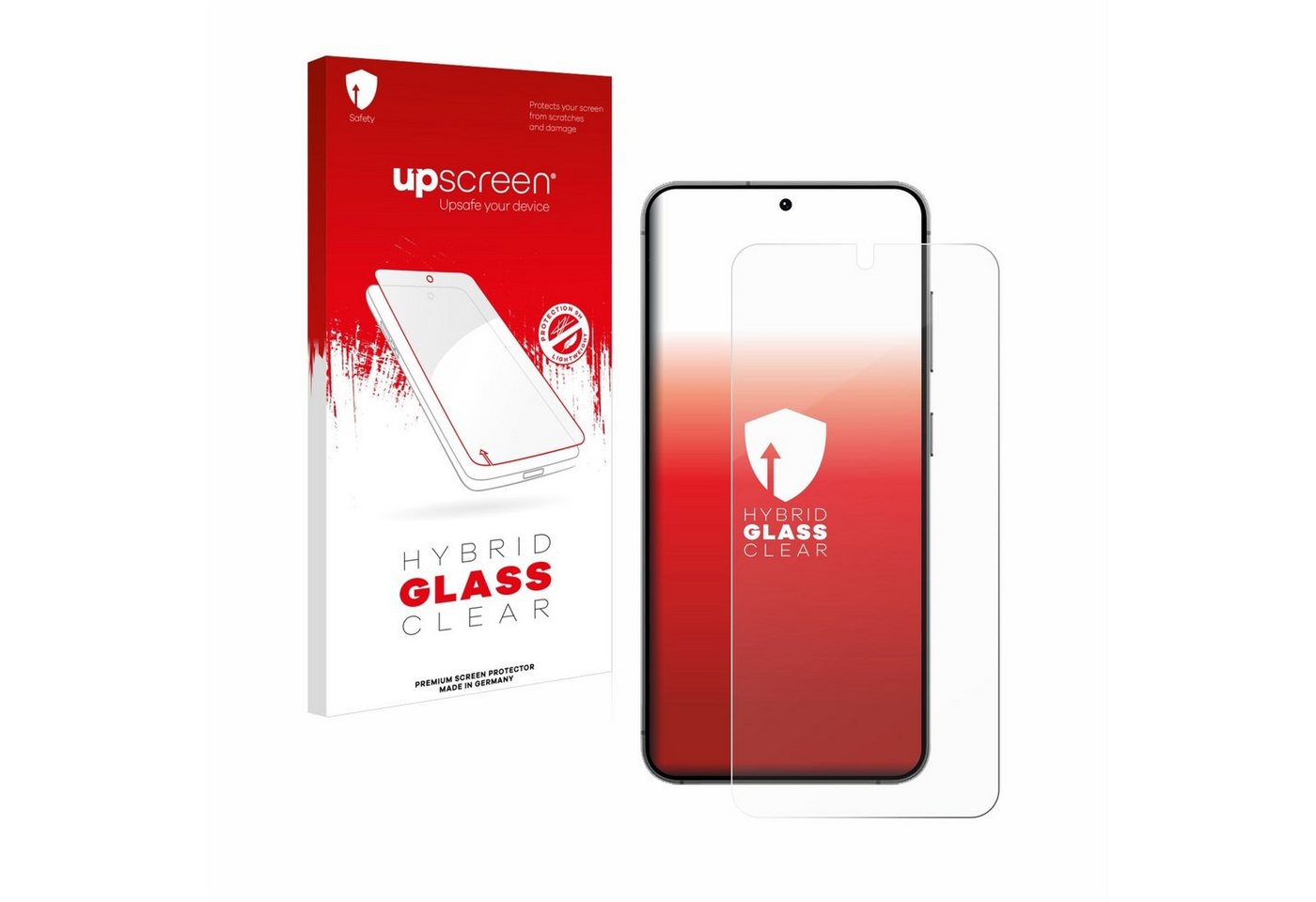 upscreen flexible Panzerglasfolie für Samsung Galaxy S24, Displayschutzglas, Schutzglas Glasfolie klar von upscreen